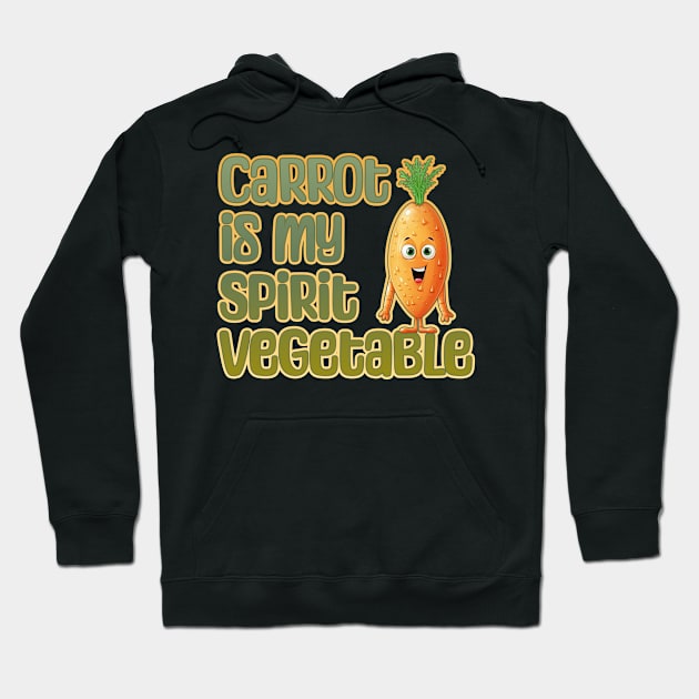 Carrot is my Spirit Vegetable Hoodie by DanielLiamGill